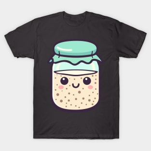 Kawaii Sourdough Starter T-Shirt